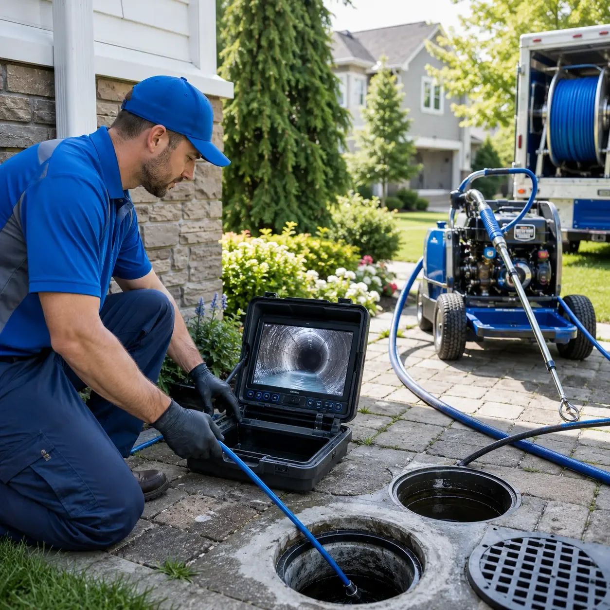 Outdoor drain cleaning professionals serving Owen, WI